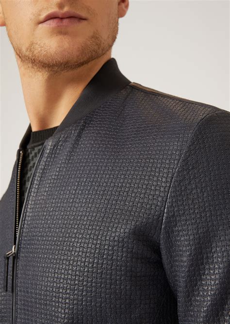 armani leather jacket fake